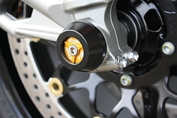 Слайдеры оси переднего колеса мотоцикла GSG с золотистой анодированной вставкой 28E-50E-O