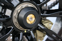 Слайдеры оси заднего колеса мотоцикла GSG с оранжевой анодированной вставкой 55E-45E-59E-O