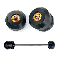 Слайдеры оси заднего колеса мотоцикла GSG с оранжевой анодированной вставкой 60E-30E-254-O