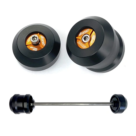 Слайдеры оси заднего колеса мотоцикла GSG с оранжевой анодированной вставкой 60E-30E-254-O