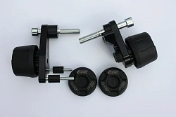 Слайдеры рамы мотоцикла с черными кронштейнами GSG 49490-H21-DS-SH