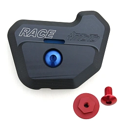 Накладка слайдер моторной крышки (правая) мотоцикла GSG с цветным винтом 100-80-20-W700R-R