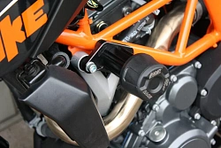 Слайдеры рамы мотоцикла с черными кронштейнами GSG 406025545-KM6-DS-SH