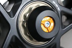 Слайдеры оси заднего колеса мотоцикла GSG с оранжевой анодированной вставкой 77E-50E-O